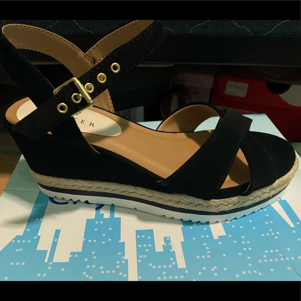 Espadrilles platform wedges